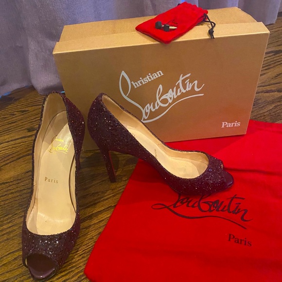 Christian Louboutine Open Toe Pumps
